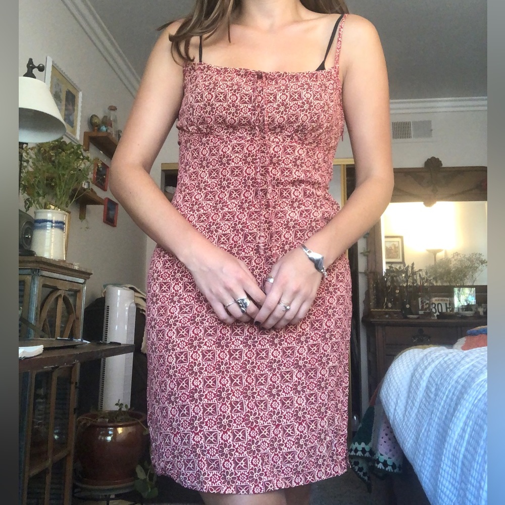 Angie printed mini dress